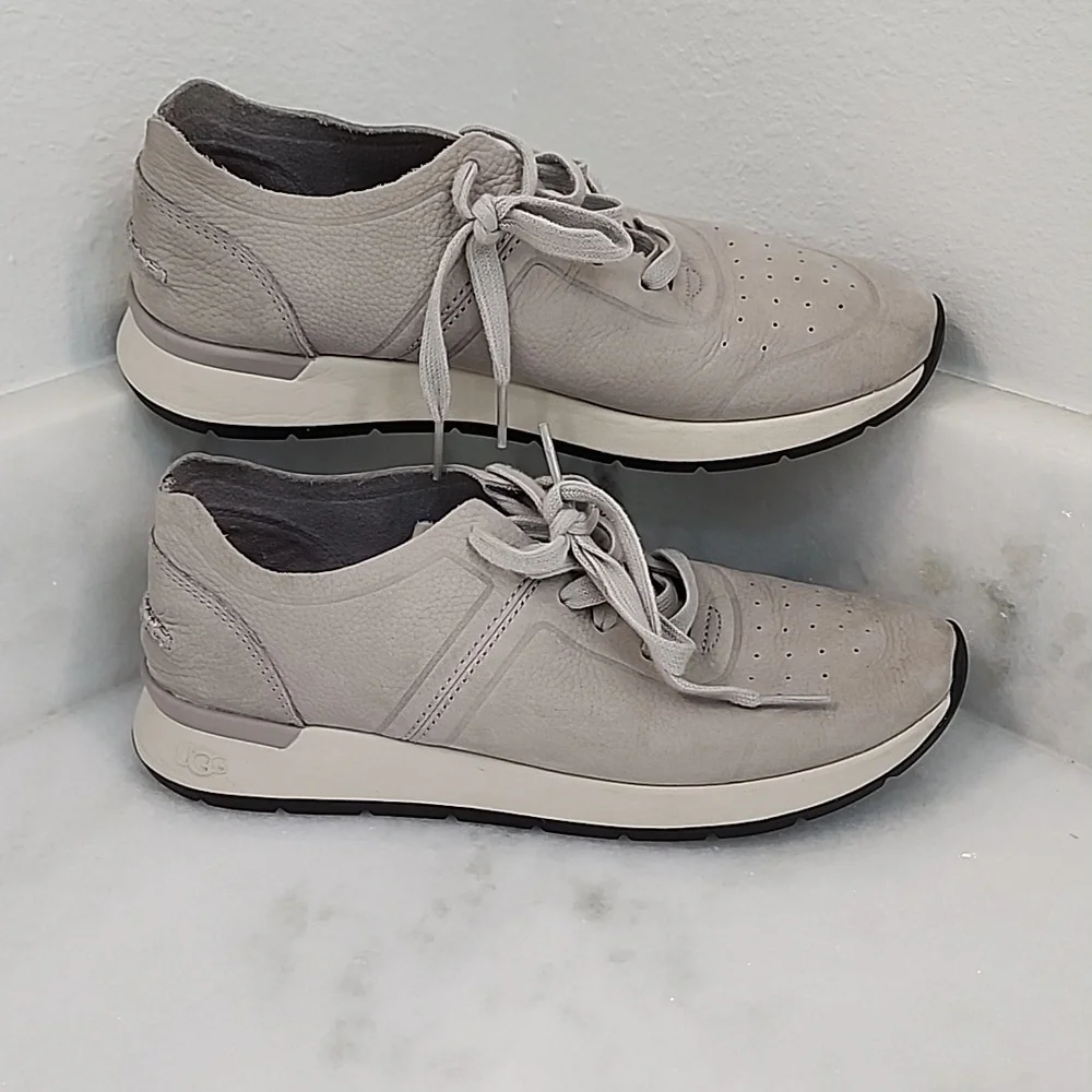 Ugg Womens Sneakers Adaleen Light Grey Cream Size 7